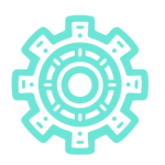 Gear icon in light green